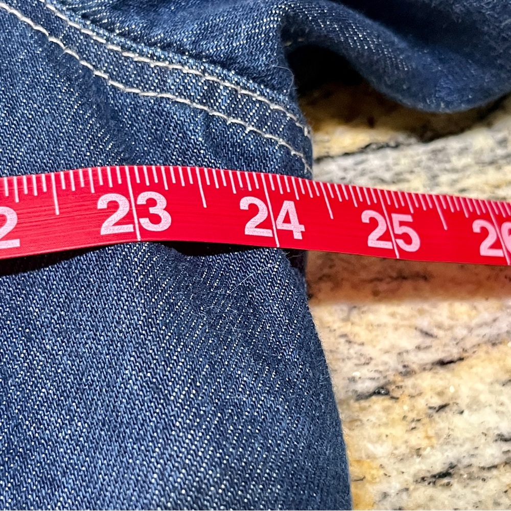 MADEWELL Blue Oversized Trucker Jean Denim Jacket Sherpa Lined Cropped XL NWT - Picture 13 of 15